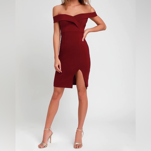 Lulus Dresses & Skirts - Lulus Classic Glam Off-the-Shoulder Bodycon Dress